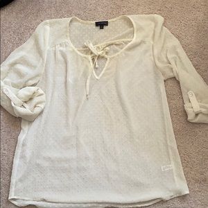 The Limited cream colored blouse